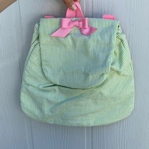 NEW Toddler size seersucker backpack